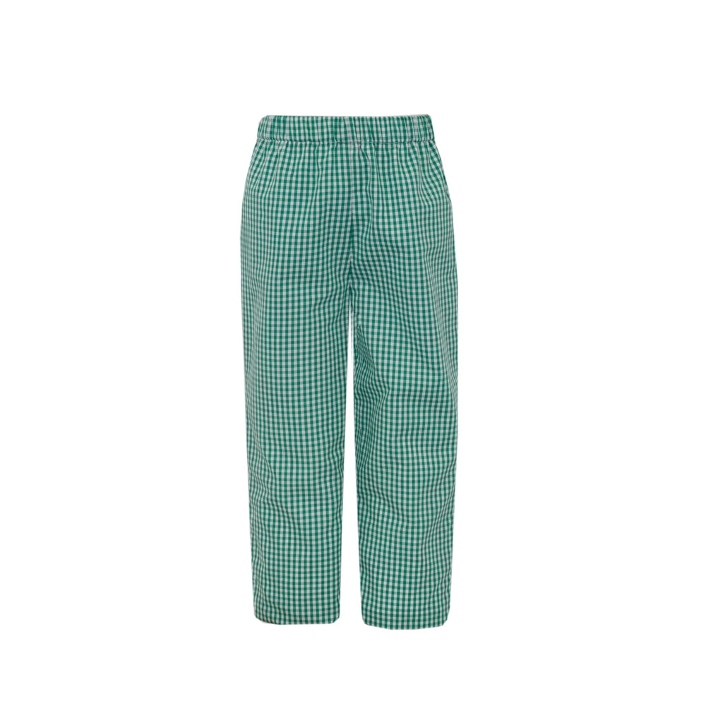 Green Gingham Pants