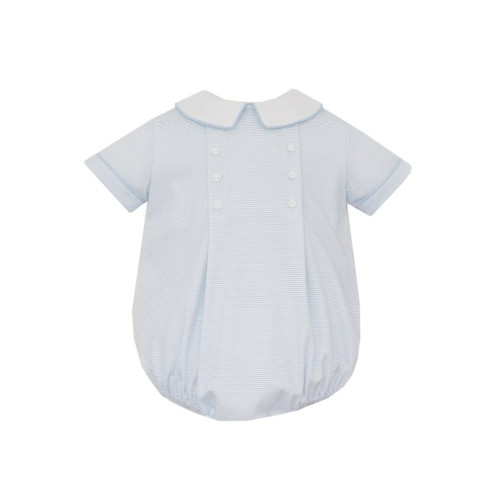 Light Blue Knit Stripe Bubble