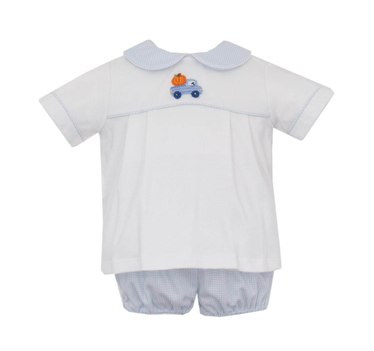 Pumpkin Truck Blue Diaper Set