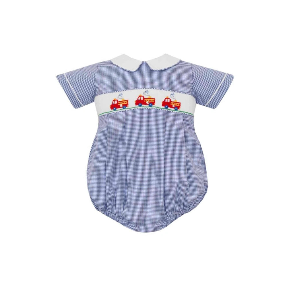 FIRETRUCK SMOCKED BUBBLE