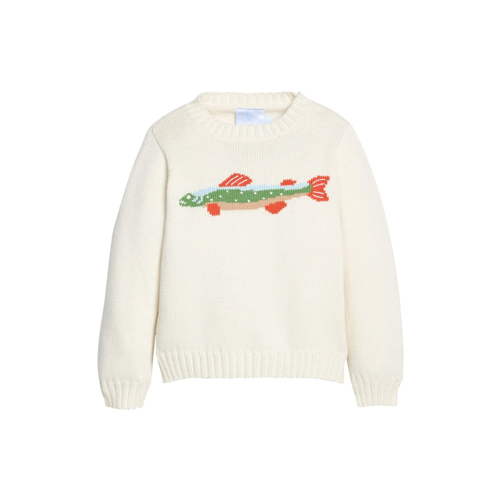Intarsia Sweater - Brook Trout