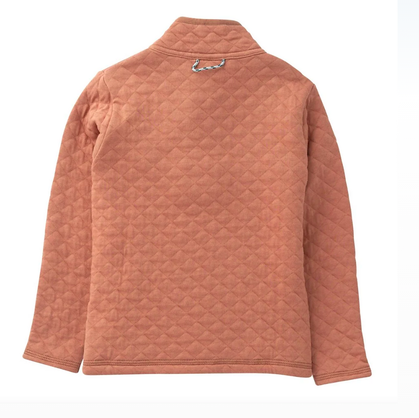 Quilted Pullover - Mocha Mousse