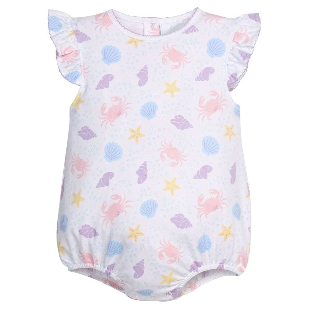 Printed Angel Sleeve Bubble - Sea Shells