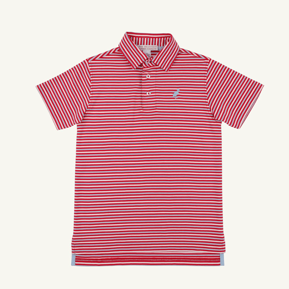 Prim and Proper Polo - Richmond Red/Beale Street Blue