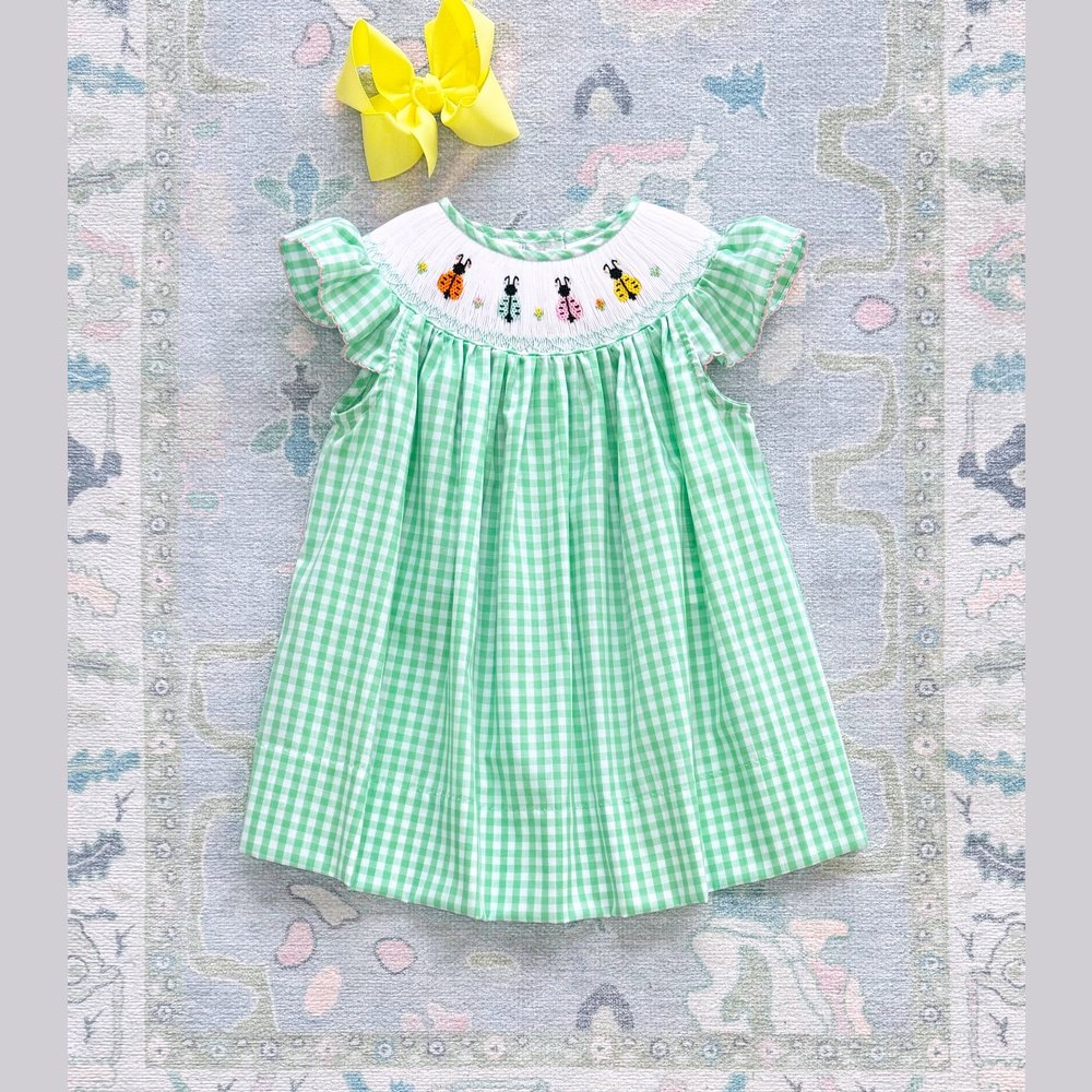 Ladybug Smocked Dress