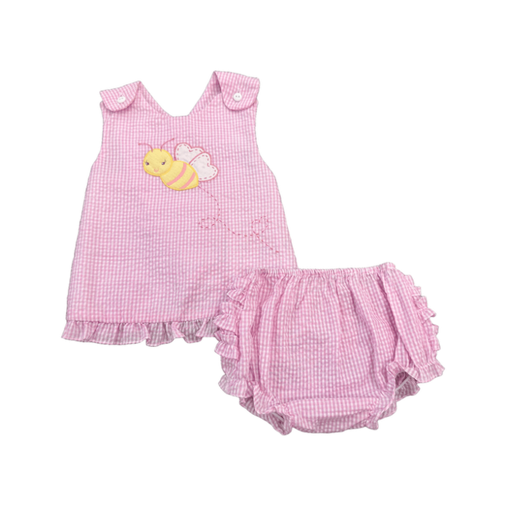 Bumblebee Bloomer Set - Pink