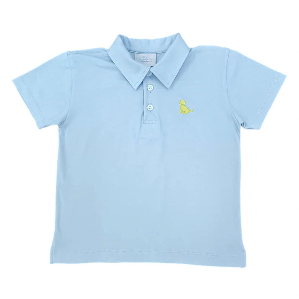 SQUEEZE THE DAY - BLUE POLO