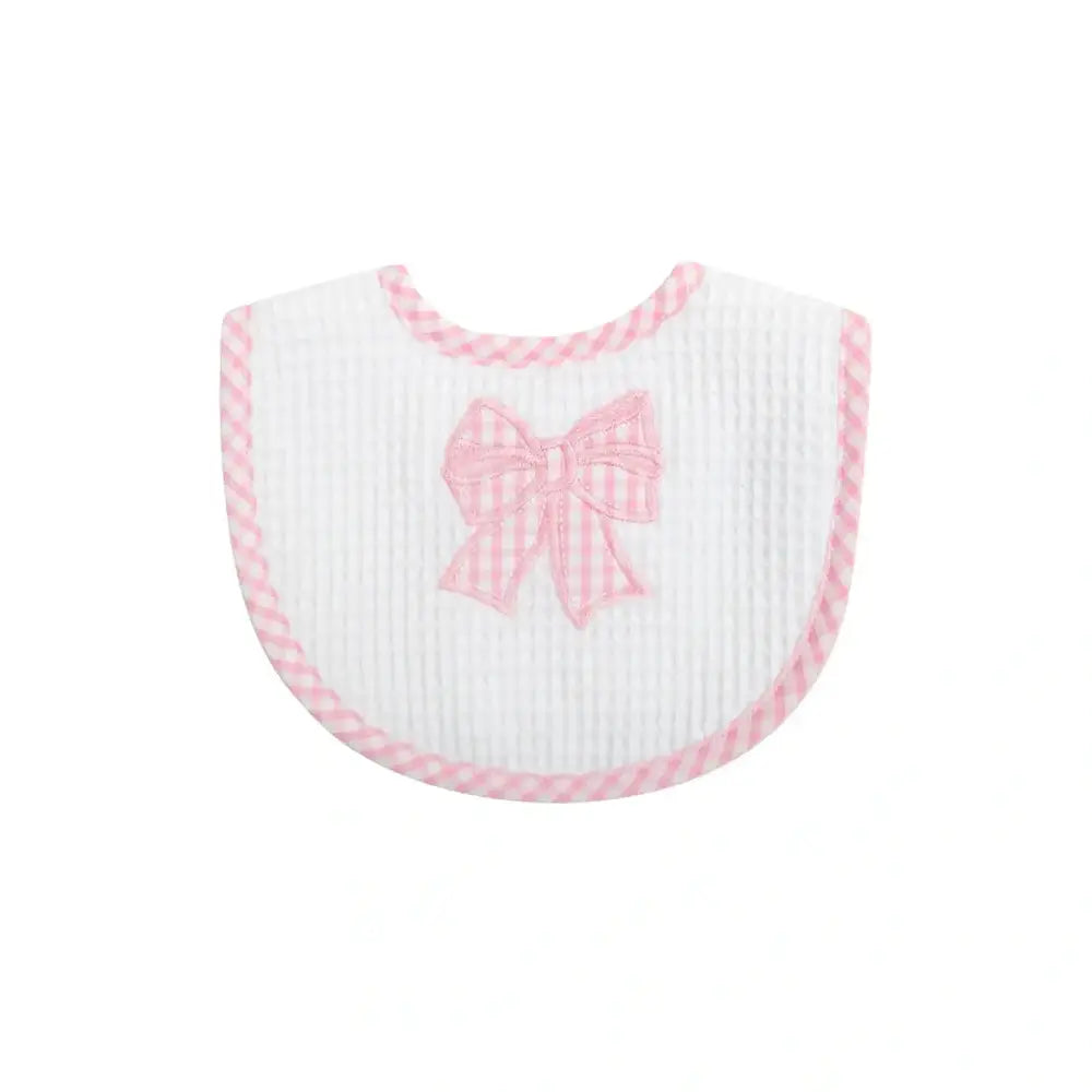 Pink Bow Bib