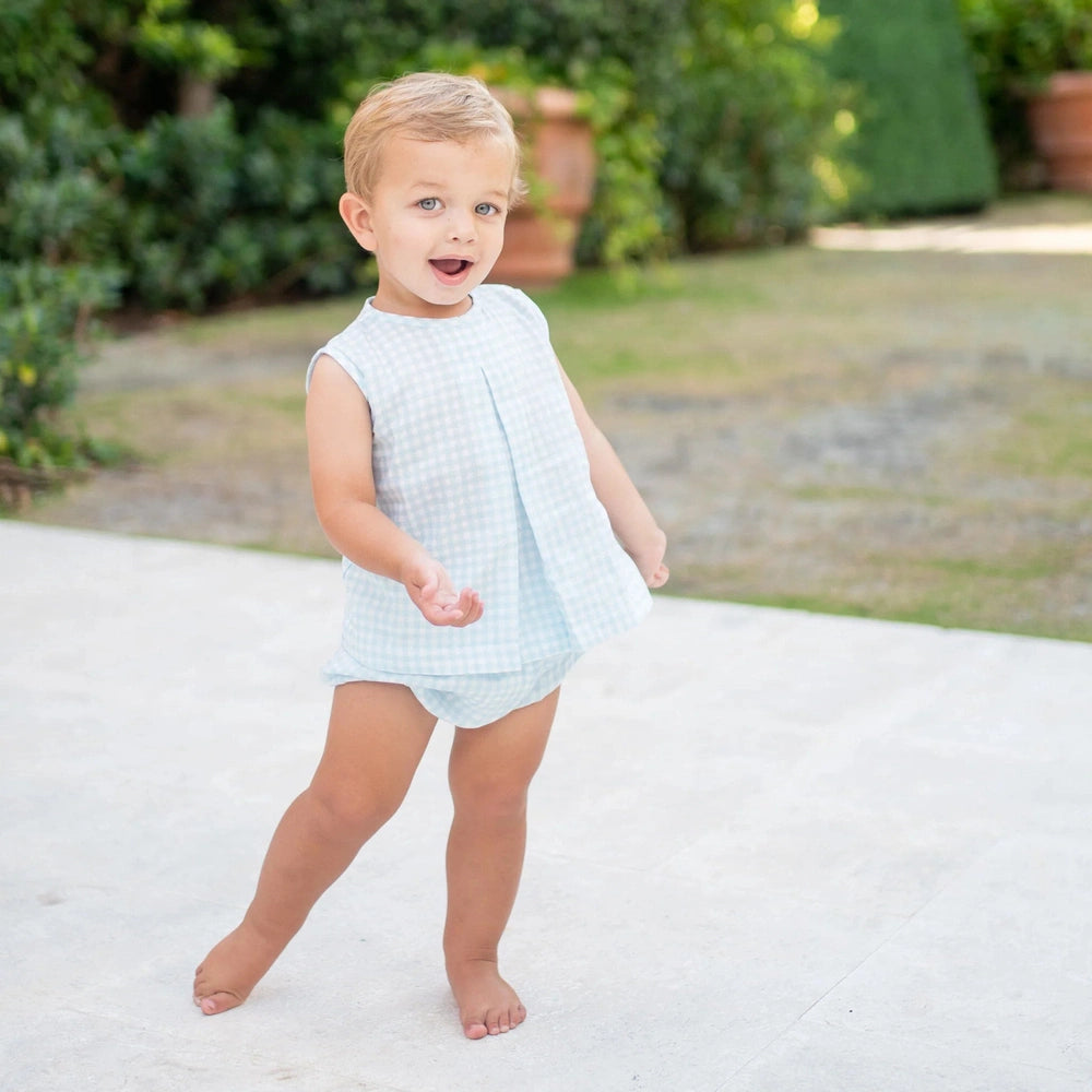 RORY DIAPER SET - BLUE CHECK