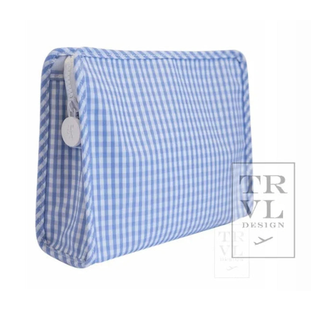 Roadie Medium Zip - Gingham Sky
