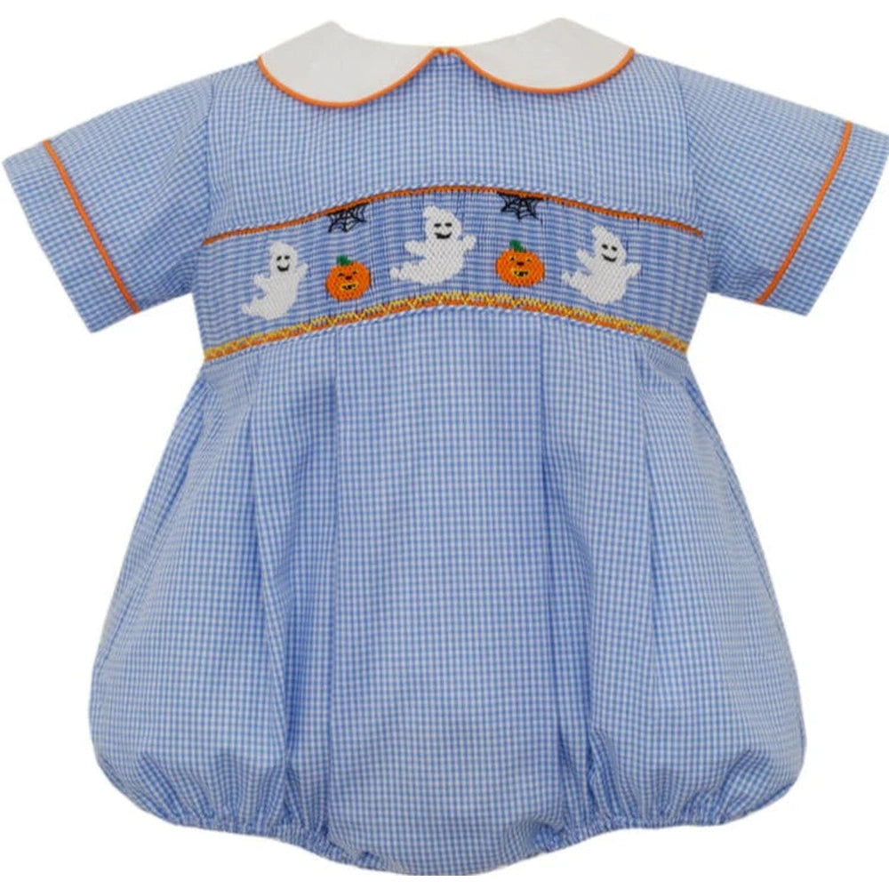Halloween Ghost Smocked Bubble