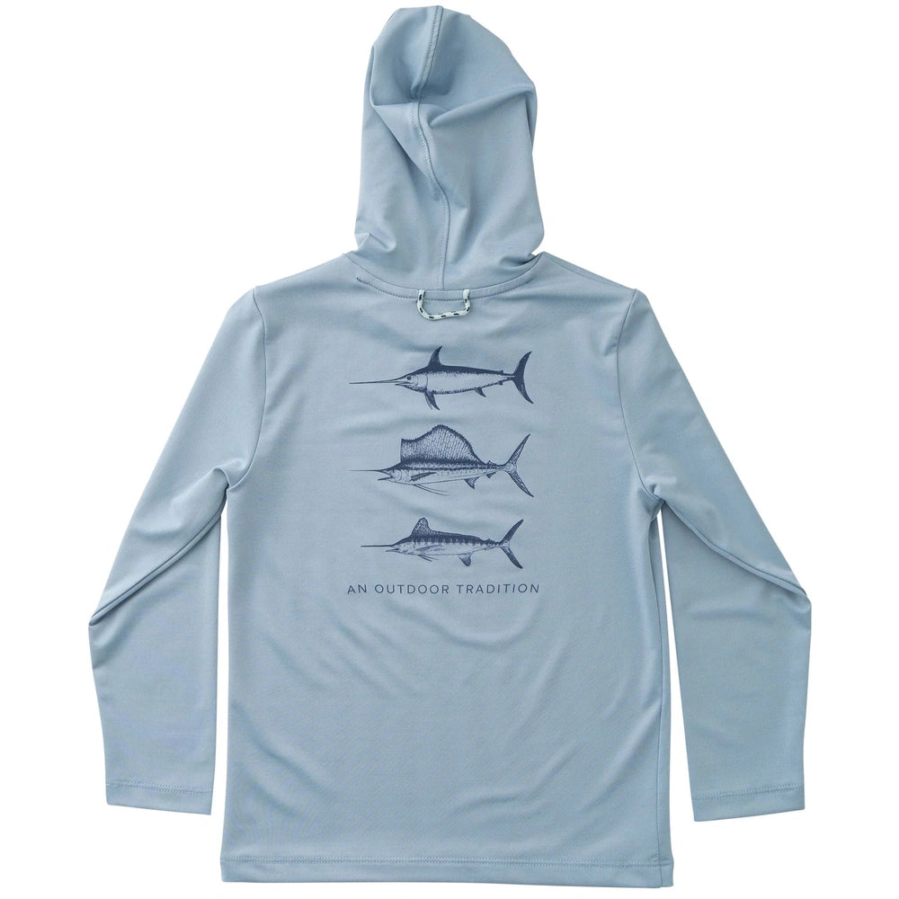 Performance Hoodie Shirt - Ashley Blue
