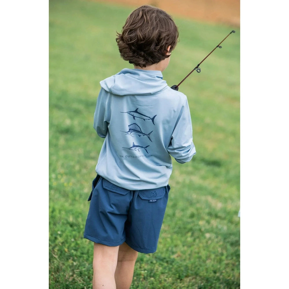 Performance Hoodie Shirt - Ashley Blue