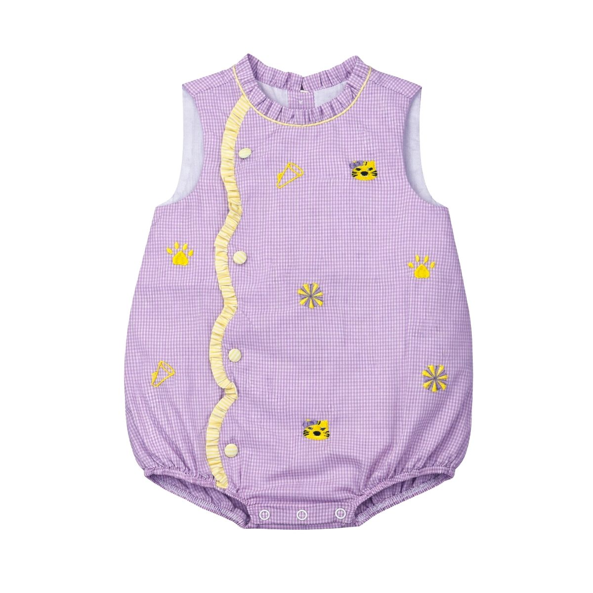 Claire Scallop Bubble, Purple Tigers