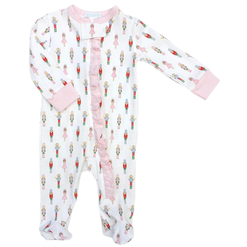 Nutcracker Footie - Pink