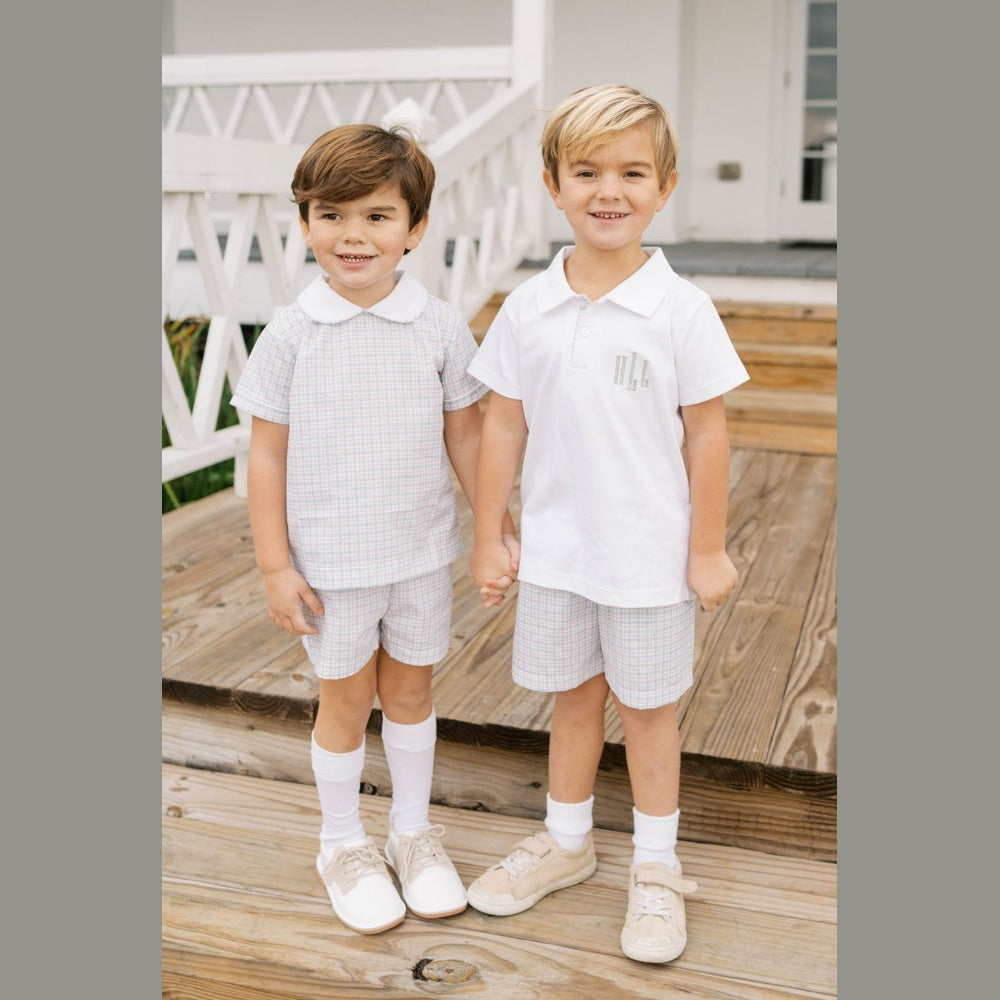 Porter Polo Set - Legacy White, Countryside Plaid