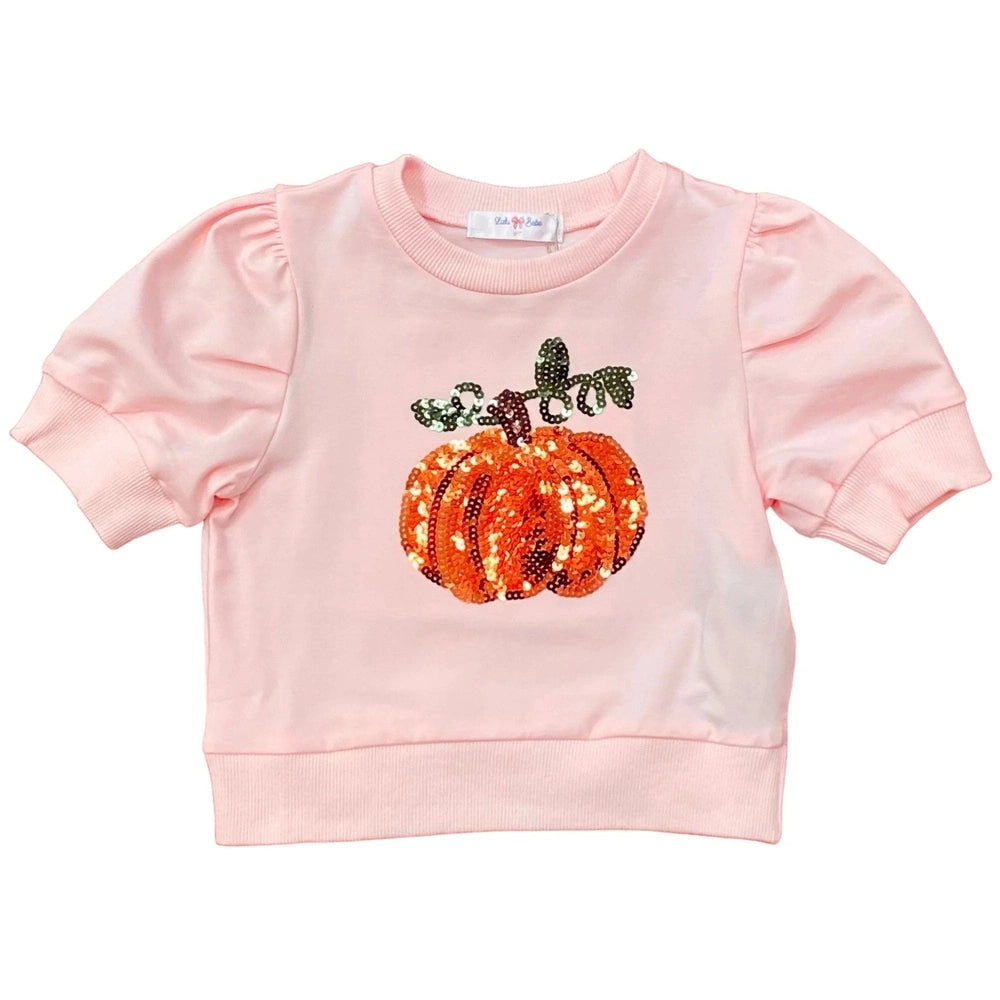 Pumpkin Puff Sequin Shirt