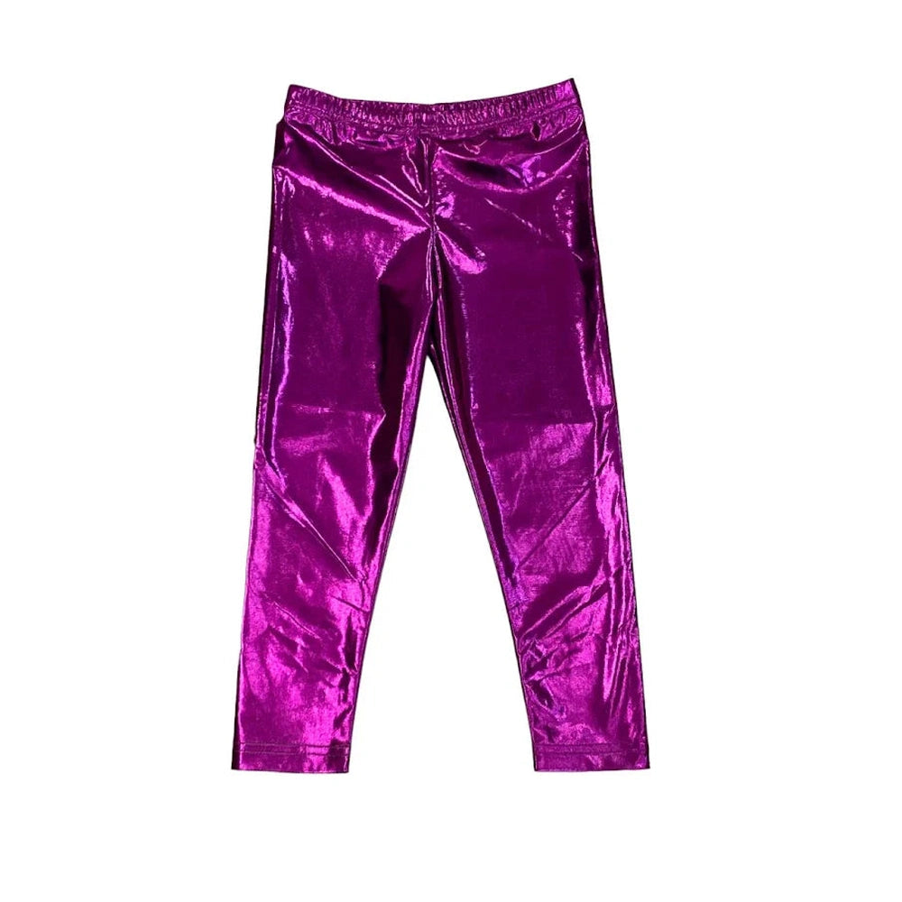 Legging - Metallic Purple