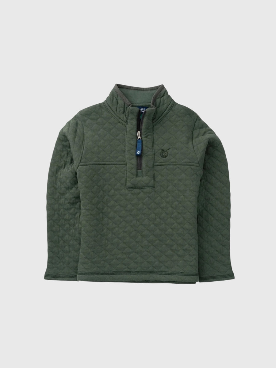 Quilted Pullover - Camping Green