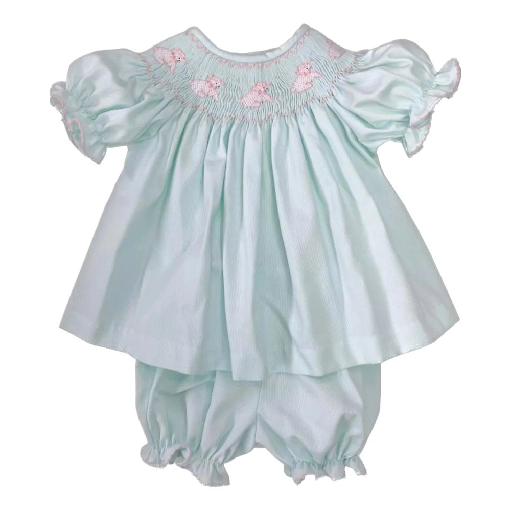 Mint Sheep Bloomer Set