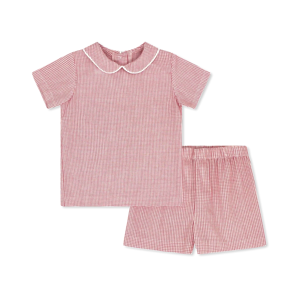 Sibley Short Set - Redford Red Windowpane