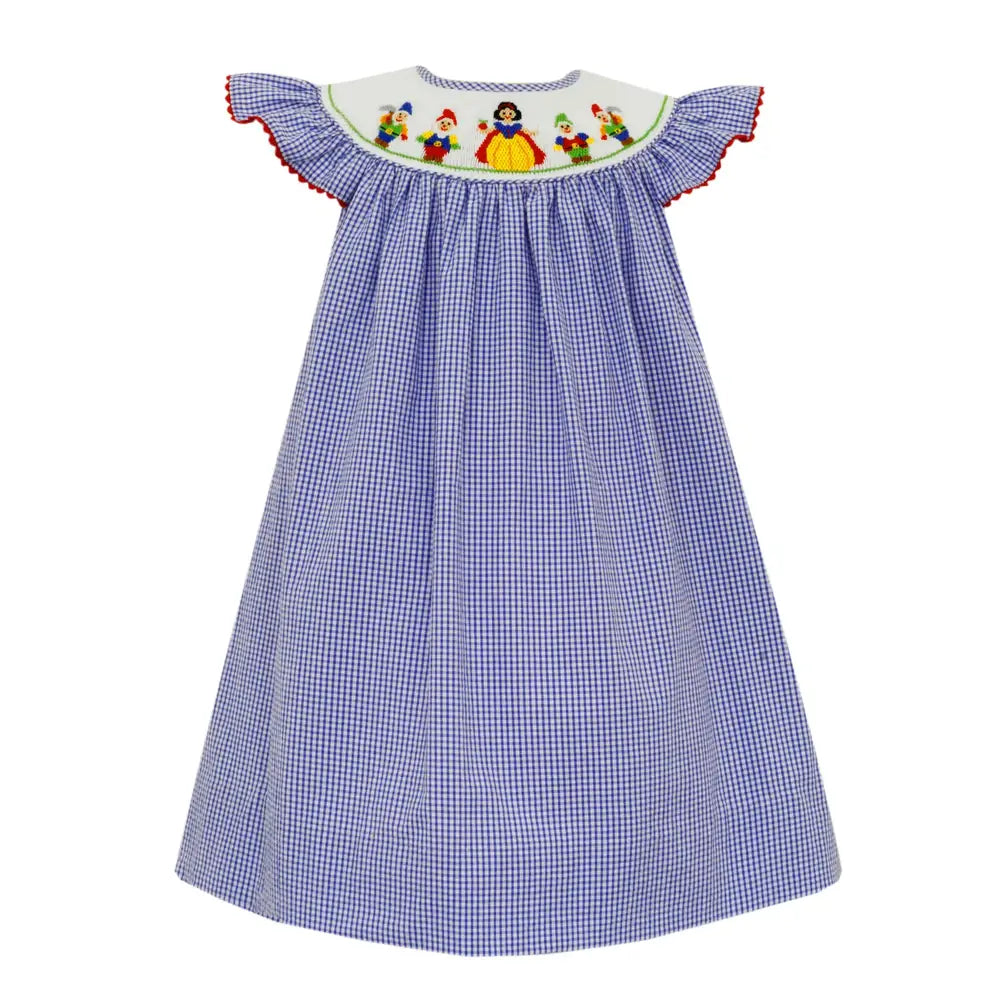 Snow White Smocked Bishop Dress – Seaux Kids Boutique Snow White Smocked Bishop Dress – Seaux Kids Boutique