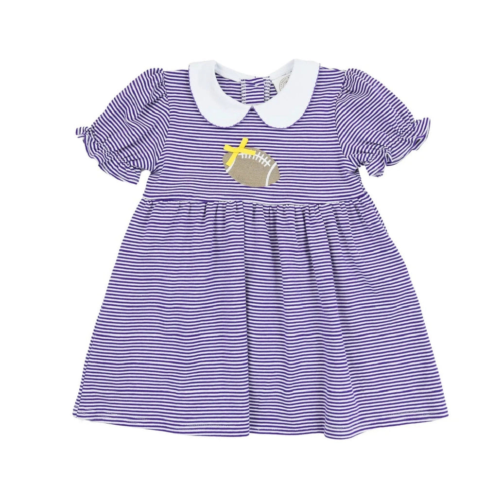 Tailgate Dress - Purple Stripe