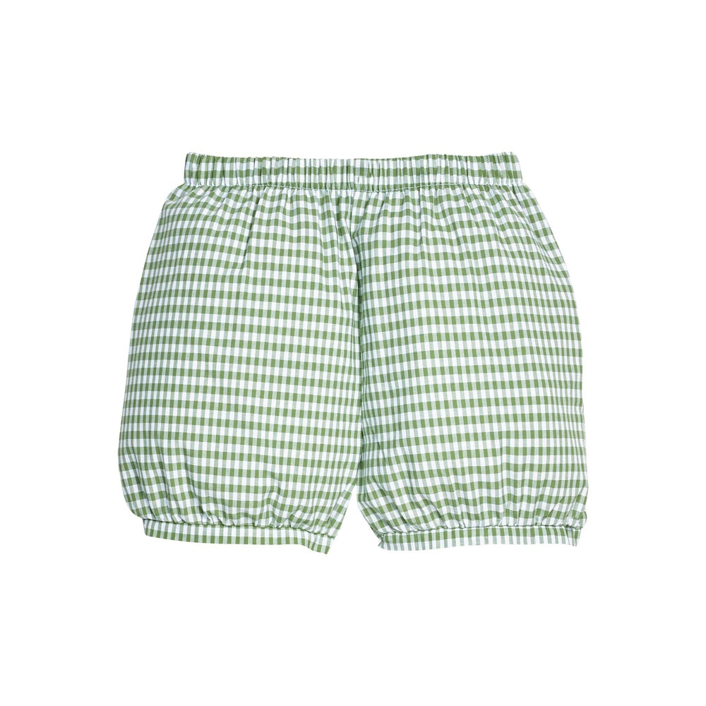 Banded Shorts - Watercress Gingham