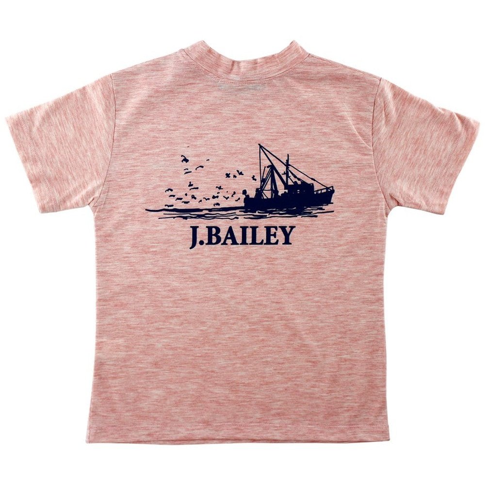 Shrimp Boat Coral Tee