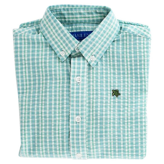 Peacock Button Down