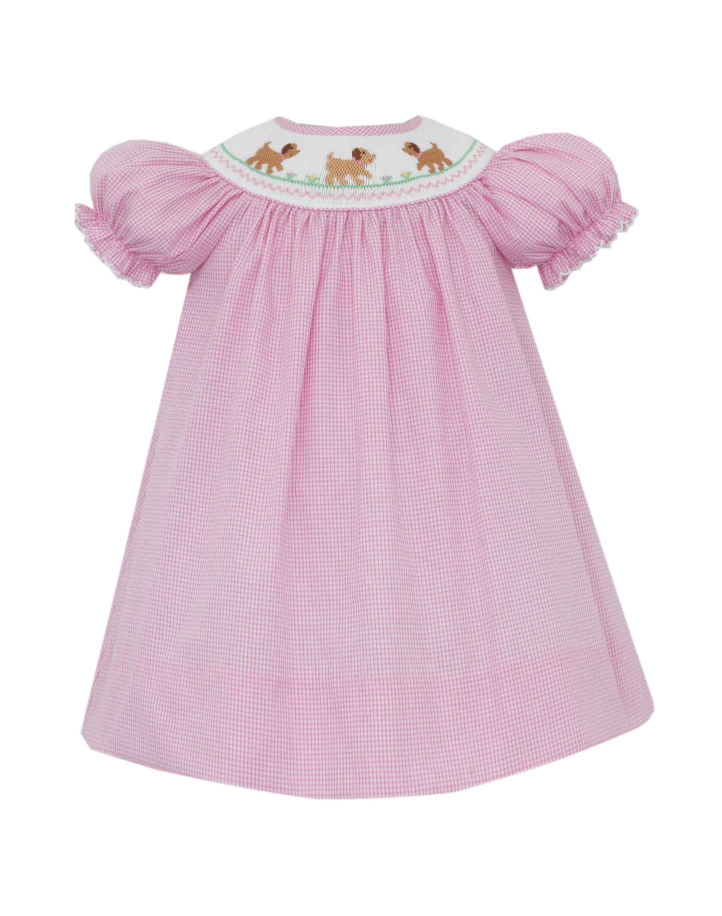 Puppies Pink Bishop Dress