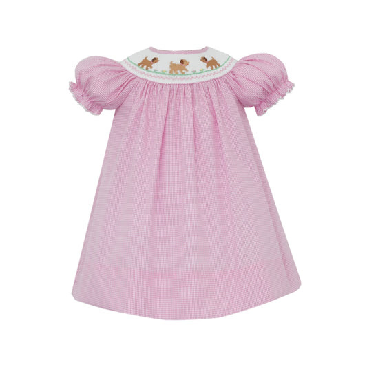 Puppies Pink Bishop Dress