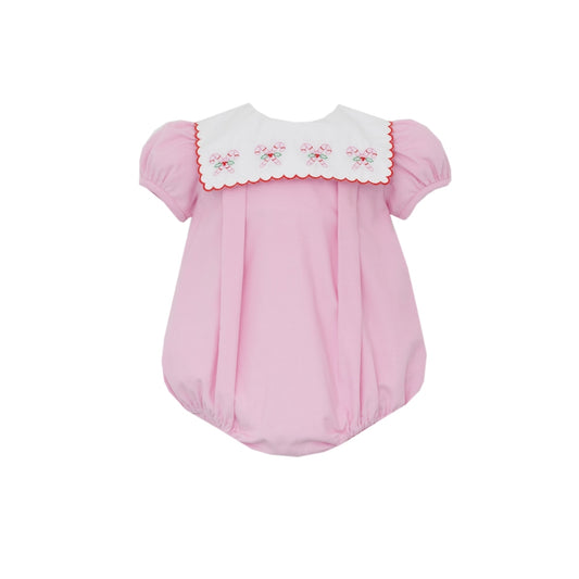 Candy Cane Scalloped Collar Bubble