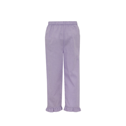 Purple Gingham Girl Pants