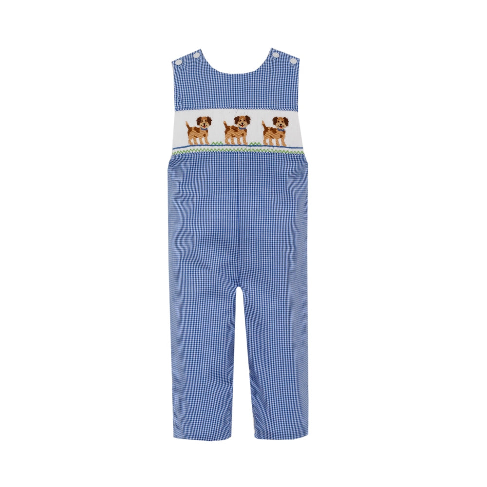 Puppies Smocked Longall - Royal Blue
