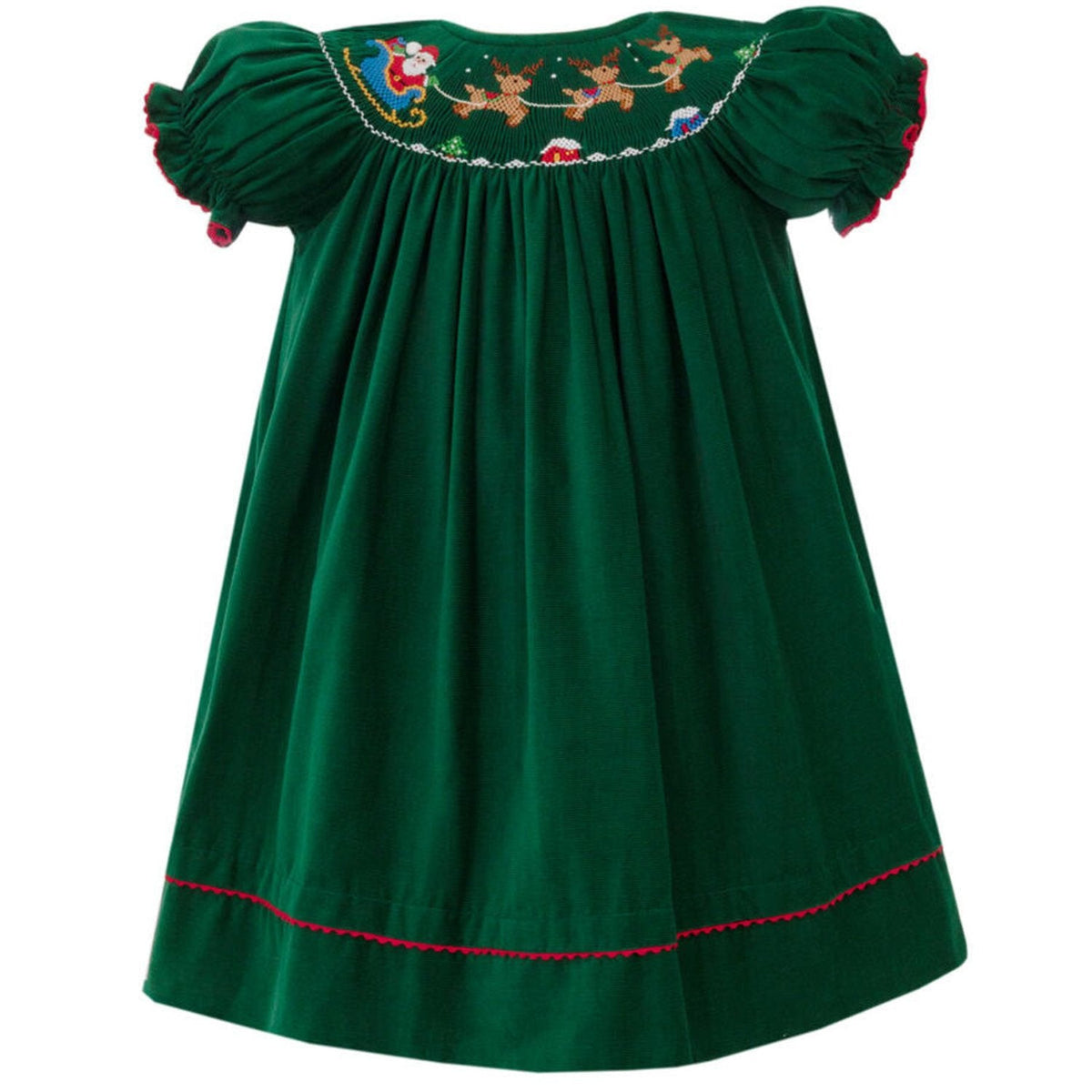 Santa Sleigh Bishop Dress
