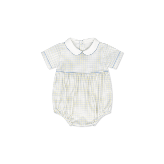 Baby Bea Bubble - Cornflower Check