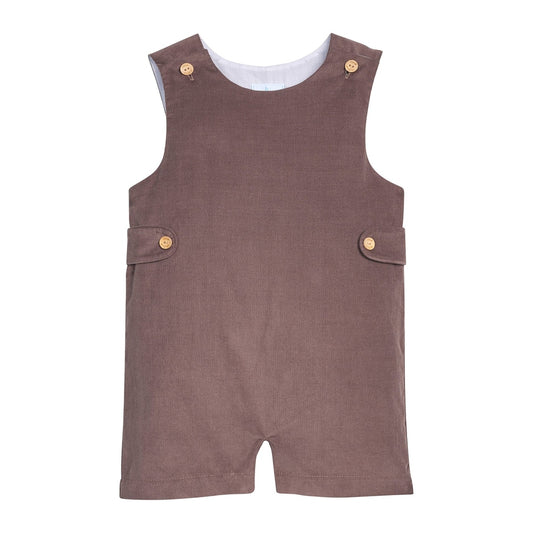 Button Tab John John - Chocolate Corduroy