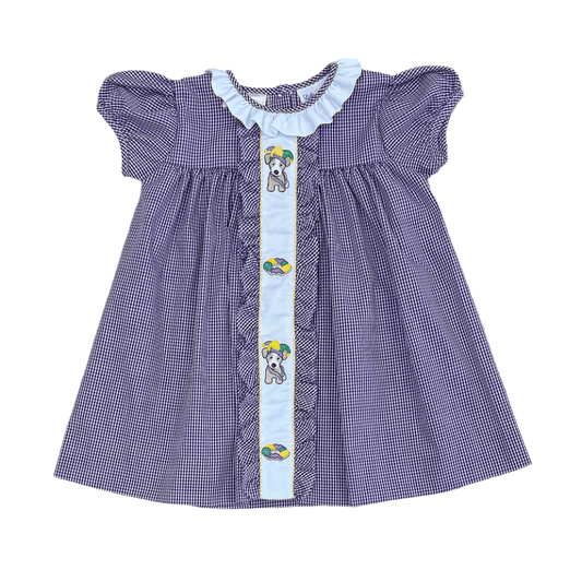 Mardi Gras Embroidered Dress