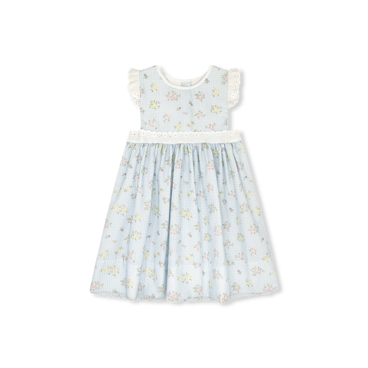 Pinafore Dress - Spring Time Blooms