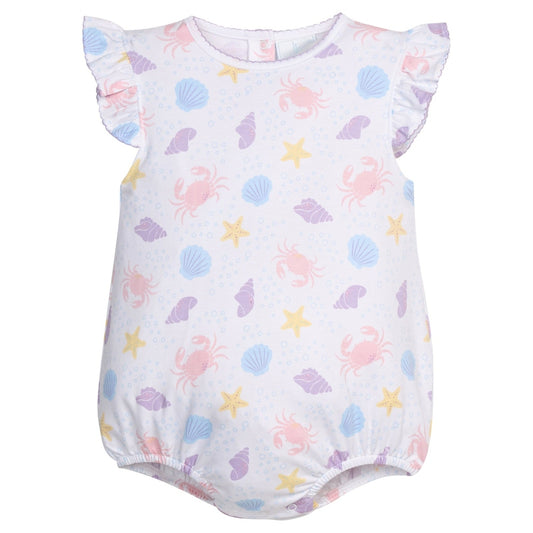 Printed Angel Sleeve Bubble - Sea Shells