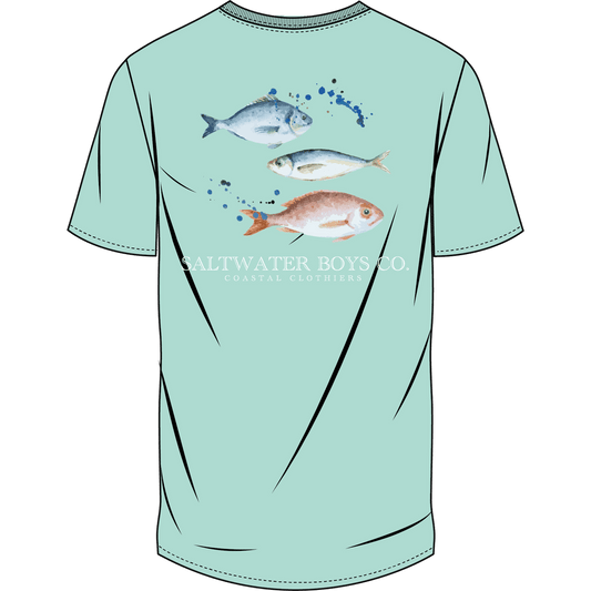 Fish Trio Pocket Tee