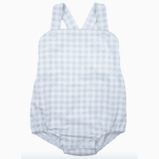 Cotton Blue Check Sunsuit