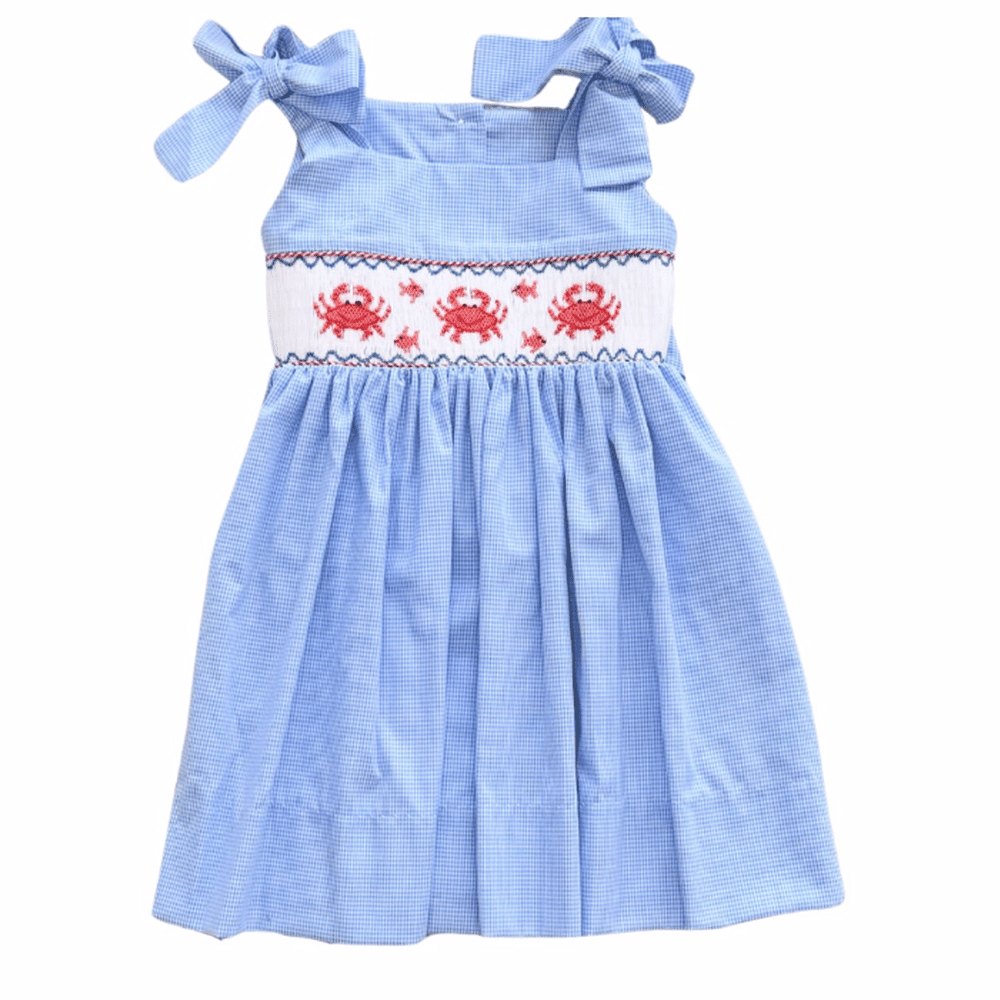 Crab Smocked Dress