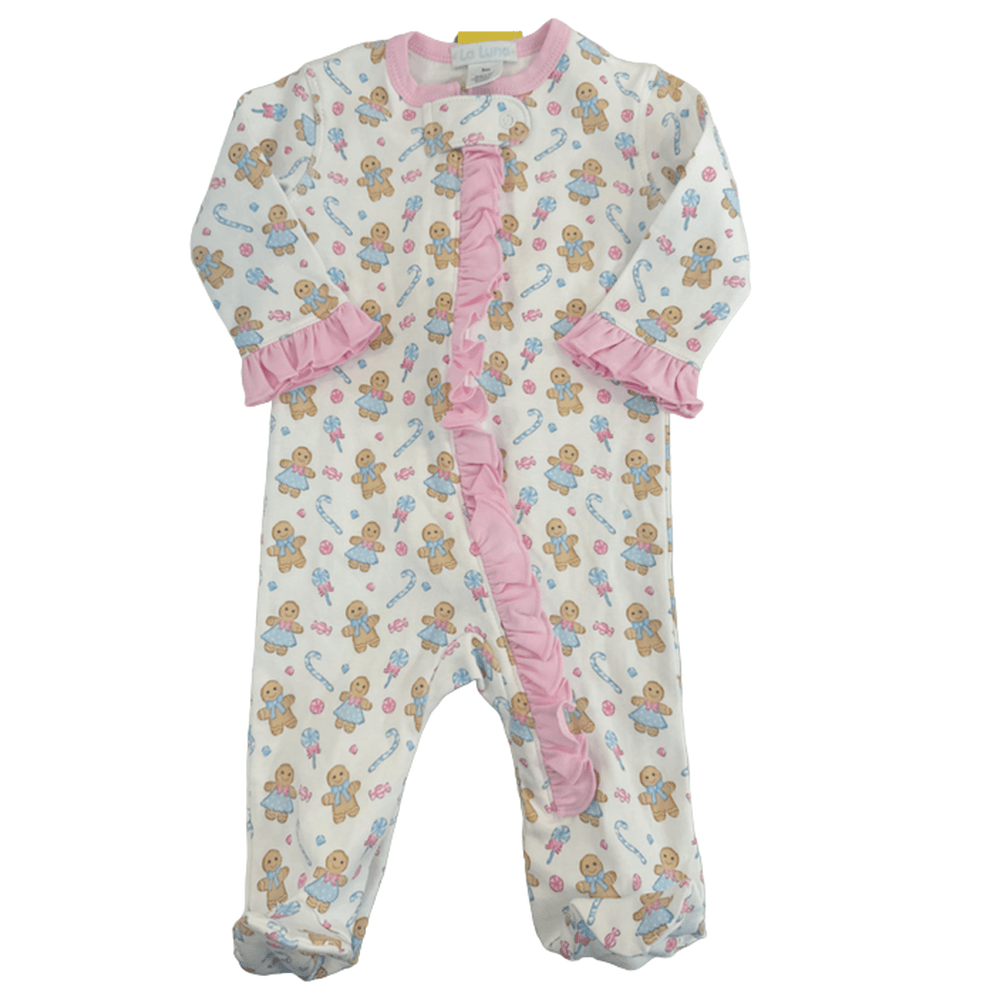 Gingerbread Footie - Pink