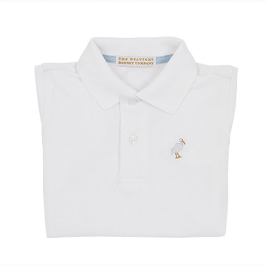 Prim and Proper Polo - White