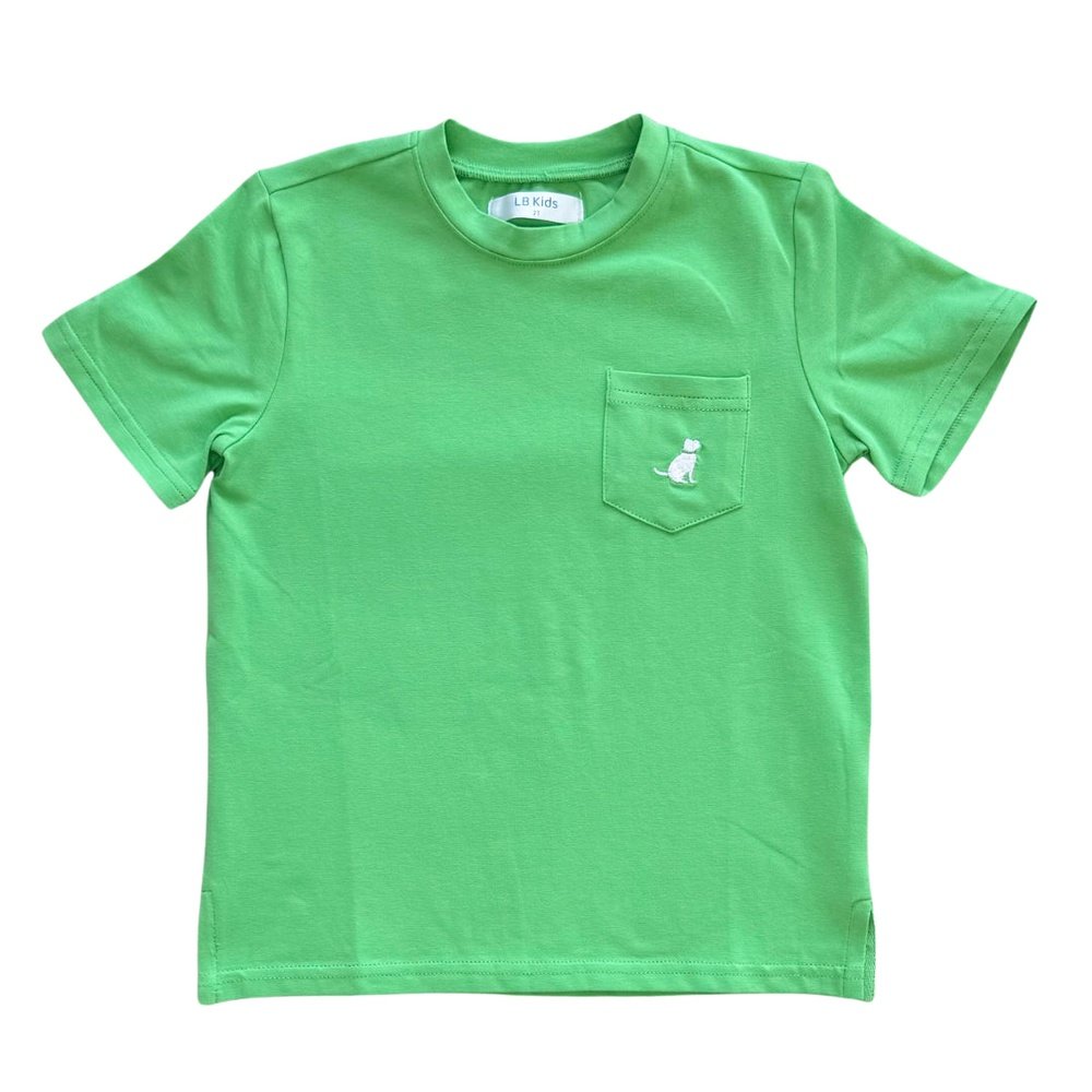 Crew Neck Pocket Tee - Grass