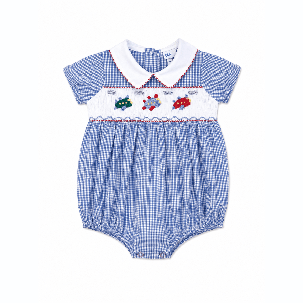 Airplane Smocked Bubble