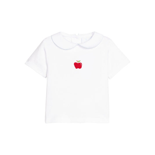 Crochet Peter Pan Shirt - Apple