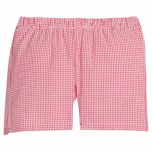 Basic Short - Red Seersucker